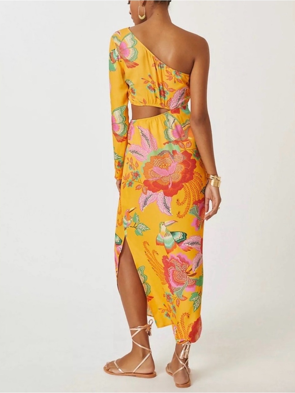 Farm Rio x Anthropologie Single-Shoulder Printed Maxi Dress - Picture 12 of 14